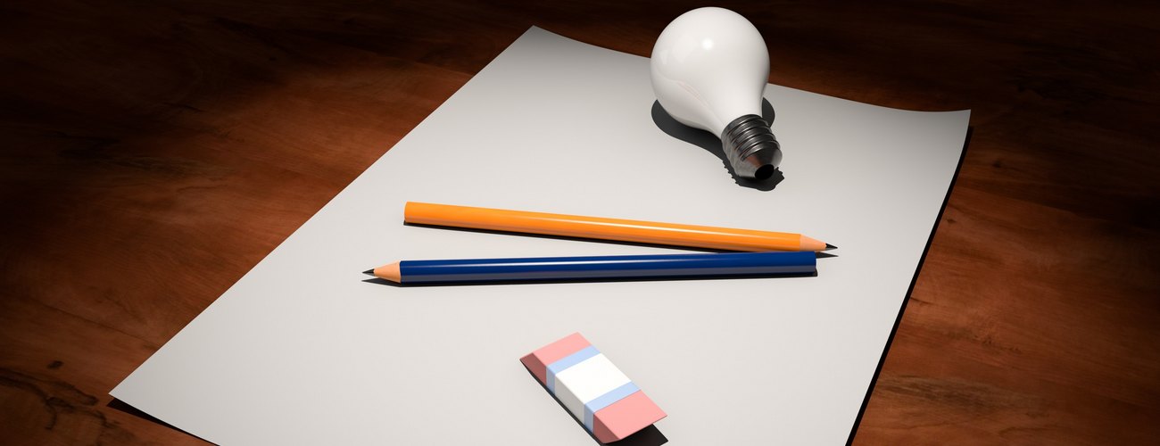 empty paper and thinking